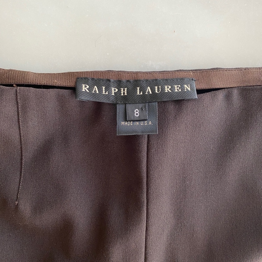 Vintage Ralph Lauren Black Label Brown Flat Front Pants